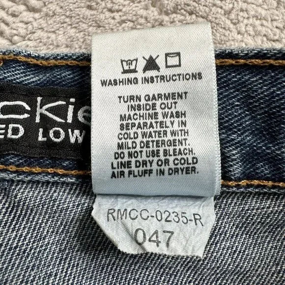 Rockies Women's Relaxed Low Rise Western Denim Jeans Size 4 L Tall Blue - Picture 13 of 13